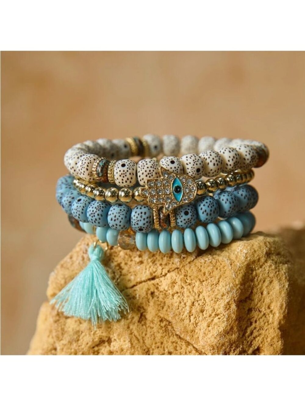 Beaded Bracelet Set Q481
